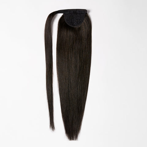 Coleta postiza color moreno natural #1A