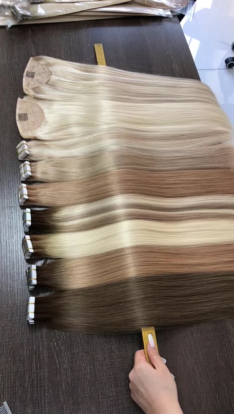 tipos de extensiones de pelo natural