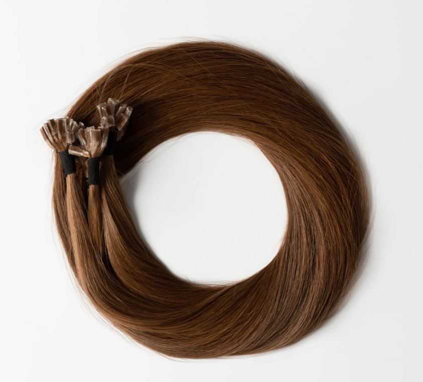 Extensiones de Queratina Premium - #8 Castaño Cobrizo