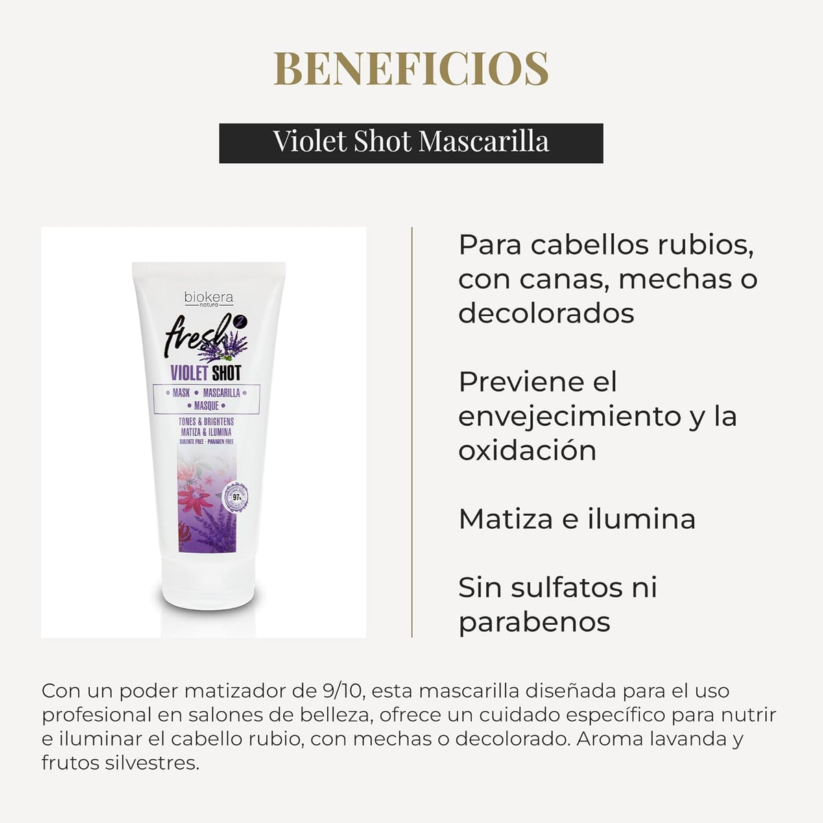 SALERM - Violet Shot Mascarilla