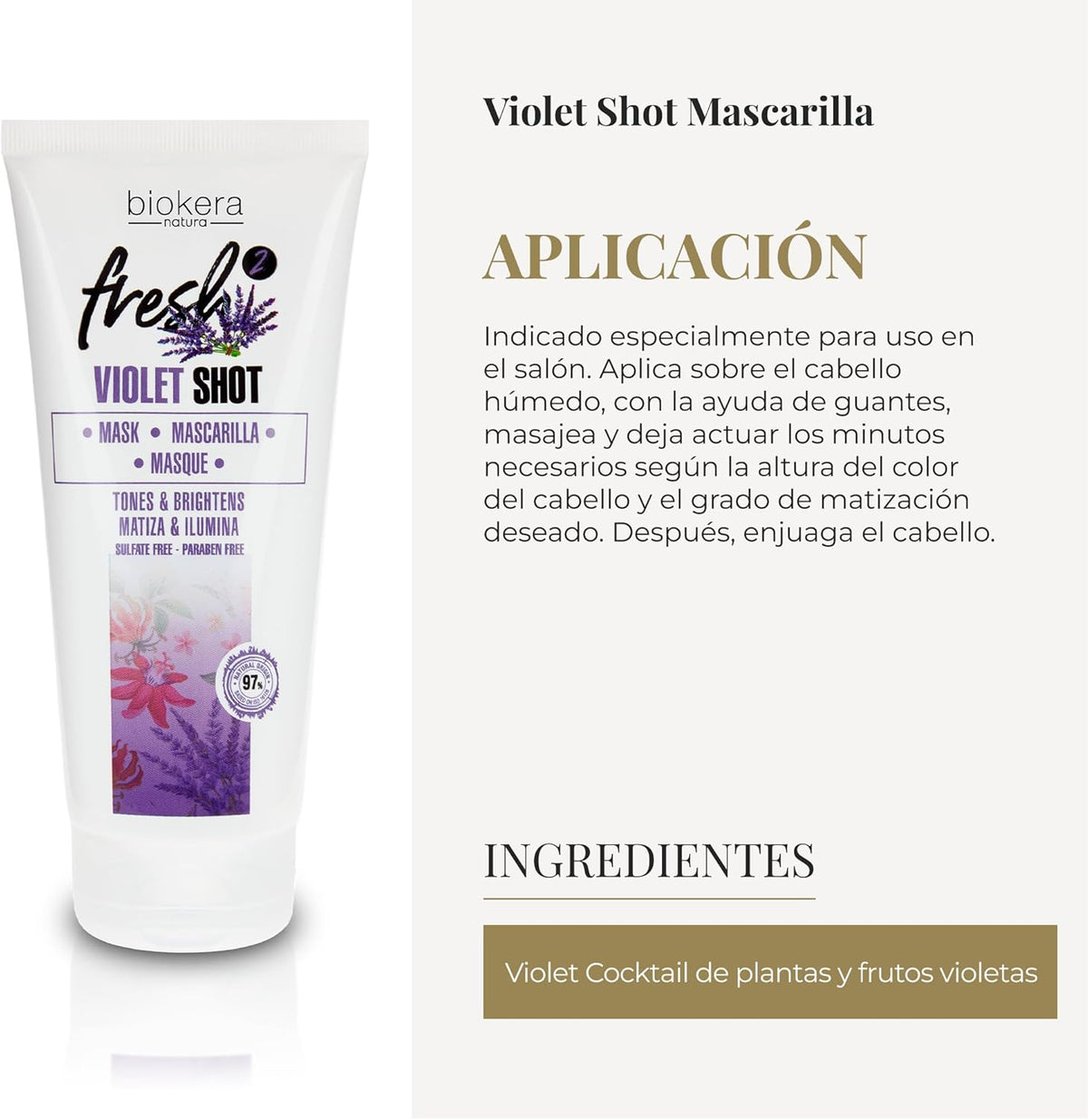 SALERM - Violet Shot Mascarilla