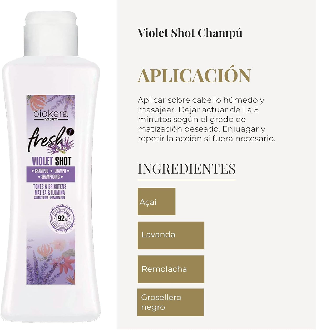 SALERM - Violet Shot Champú