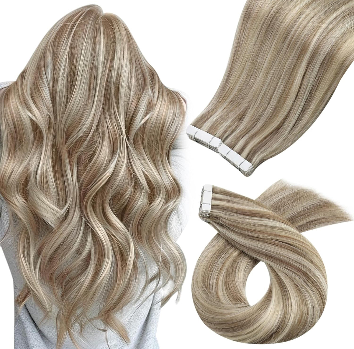 Extensiones Adhesivas #5B/60 mechadas